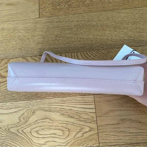 Mansur Gavriel Orchid Blush Pink Leather Gaia Shoulder Bag Italy GNO Date Clutch - Picture 7 of 10
